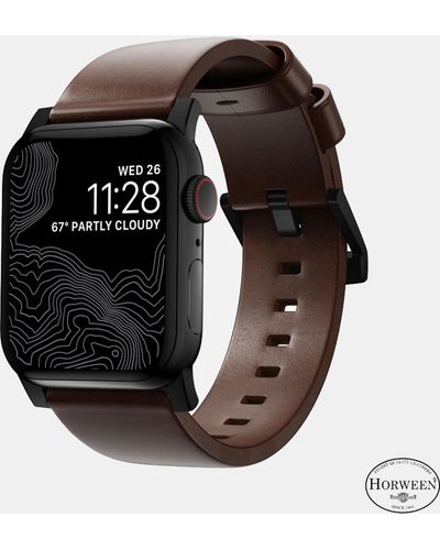 Nomad Apple Watch 41mm Horween Leather Band - Black