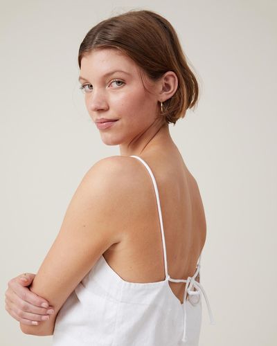 Cotton On Haven Tie Back Cami - White