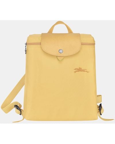 Longchamp Le Pliage Green Backpack Medium - Yellow