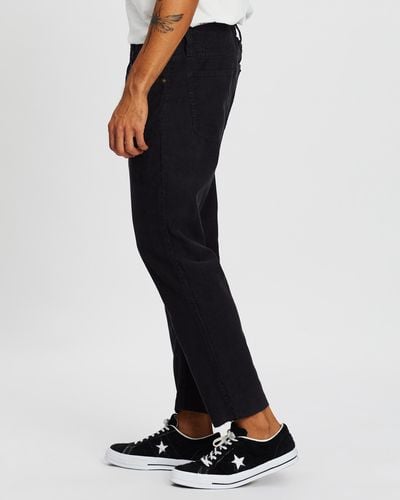 Rolla's Relaxo Chop Cord Trousers - Black