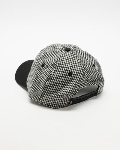 Stussy Stock Houndstooth Low Pro Cap - Black