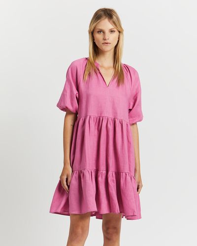 White By FTL Colleen Dress - Pink