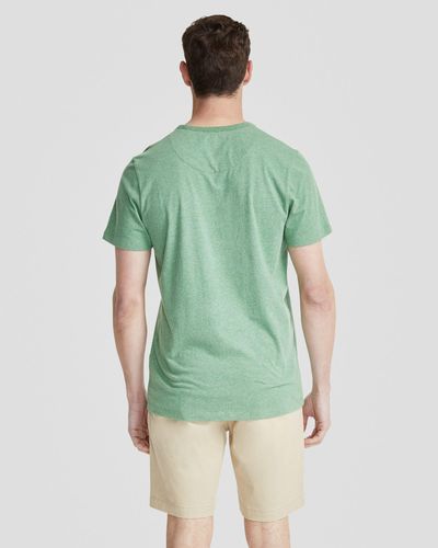 OXFORD Ben Cotton Crew Neck T Shirt - Green