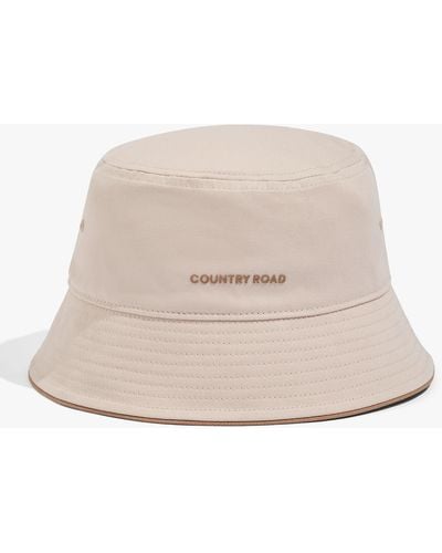 Country Road Branded Bucket Hat - Natural