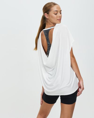 Onzie Drop Back Top - White