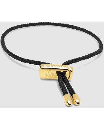 Nialaya String Bracelet With Adjustable Lock - Black