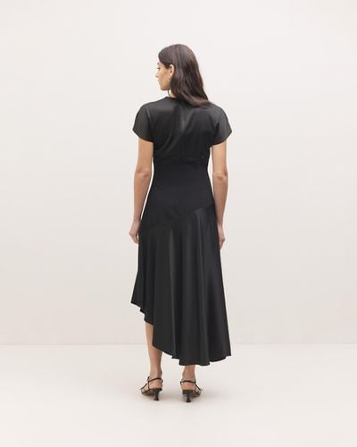 Minima Esenciales Valo Asymmetric Hem Dress - Black