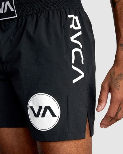 RVCA Spartan Elastic Training Shorts 17" - Black