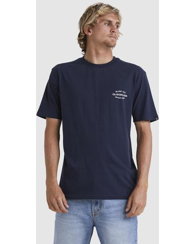Quiksilver Surf Lockup T Shirt - Blue