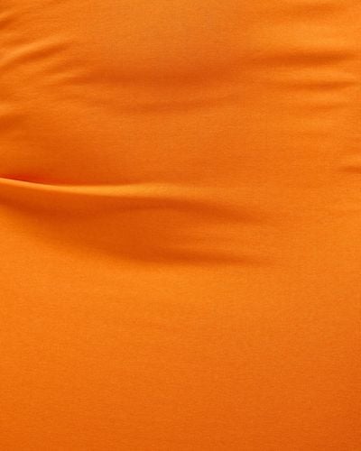 Dazie Heartbreak Hotel Asymmetric Midi Dress - Orange
