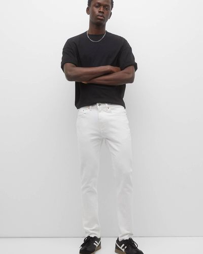 Pull&Bear Basic Slim Fit Jeans - White