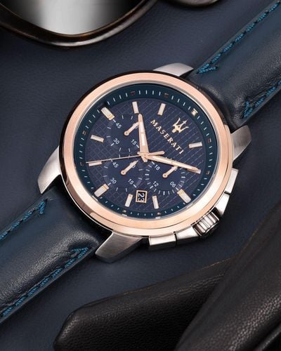Maserati Successo Navy Chronograph - Blue