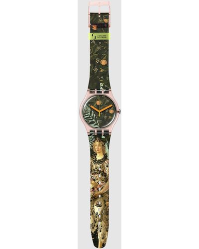 Swatch Allegoria Della Primavera Watch By Botticelli - Green