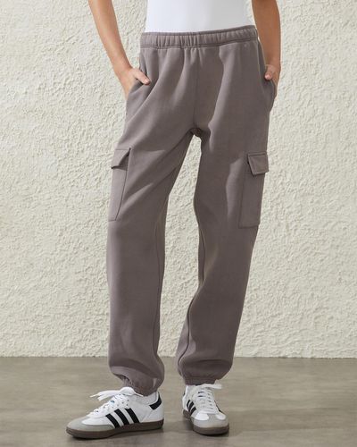 Cotton On Plush Gym Track Trousers - Grey