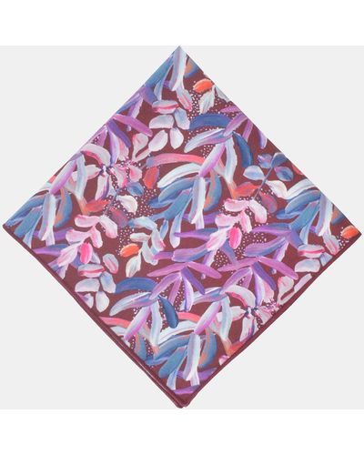 Peggy and Finn Protea Pocket Square - Pink