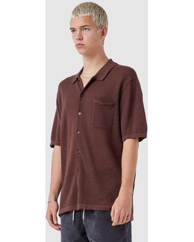 Barney Cools Knit Holiday Shirt - Brown