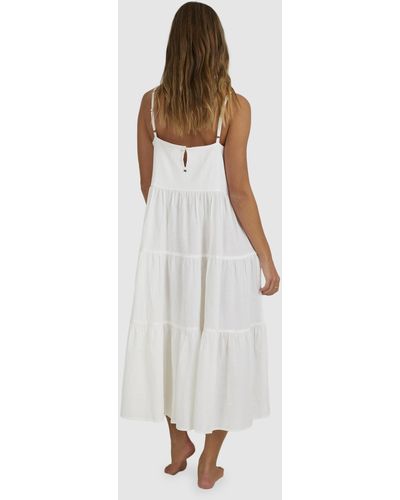 Billabong Lost Love Maxi Dress For Women - White