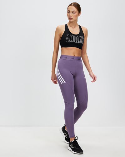 adidas Originals 3 Stripes leggings - Purple