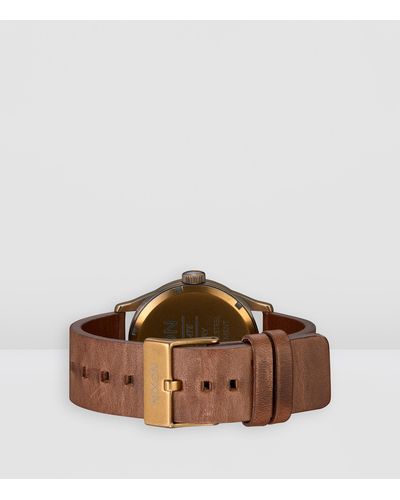 Nixon Sentry Leather Watch - Brown