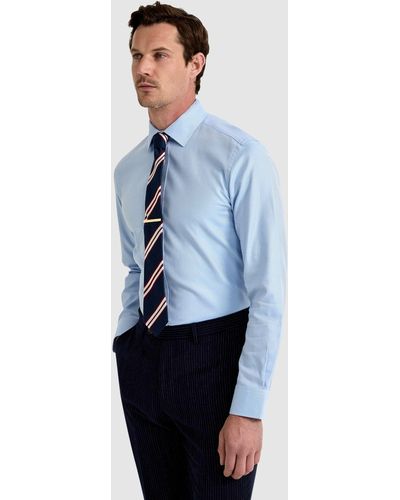 OXFORD Beckton Luxury Stripe Shirt - Blue