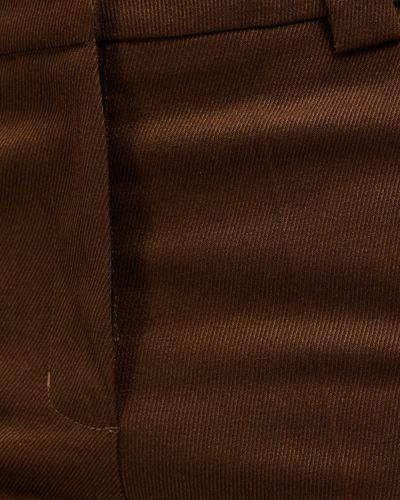 Dazie Lets Get It Straight Leg Twill Trousers - Brown