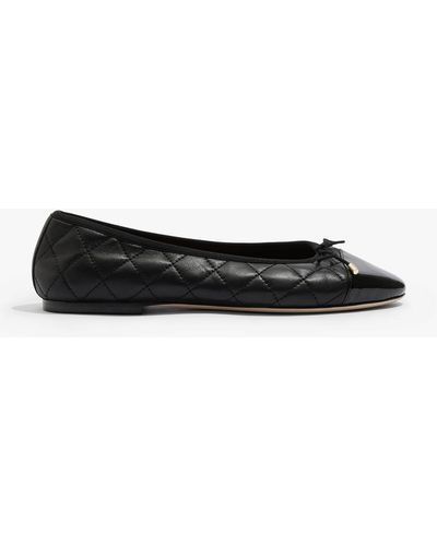 Country Road Claudia Quilted Ballet - Black