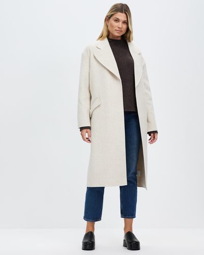 Assembly Label Sadie Single Breasted Coat - White