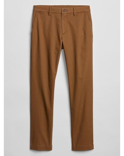 Gap Flex Essential Khakis In Skinny Fit With Washwell - Natural