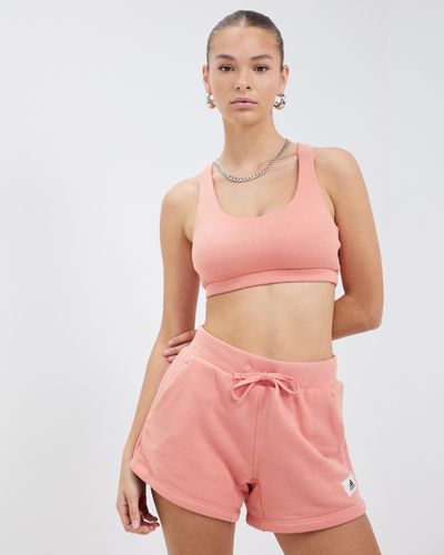 adidas Lounge French Terry Bra Top - Pink