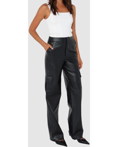 Madison The Label Billy Cargo Trousers - Black