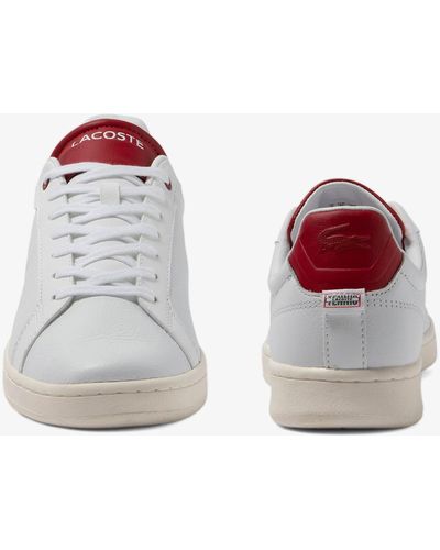 Lacoste Carnaby Pro Heel Detail Trainers - White