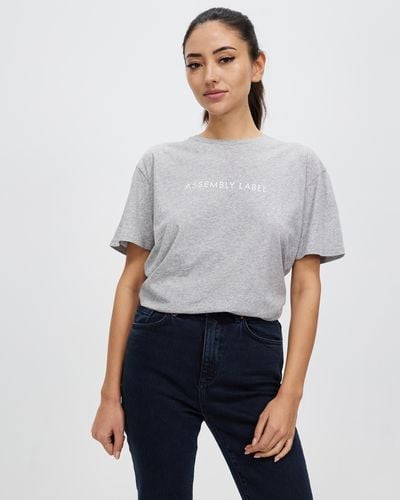 Assembly Label Everyday Organic Logo Tee - White