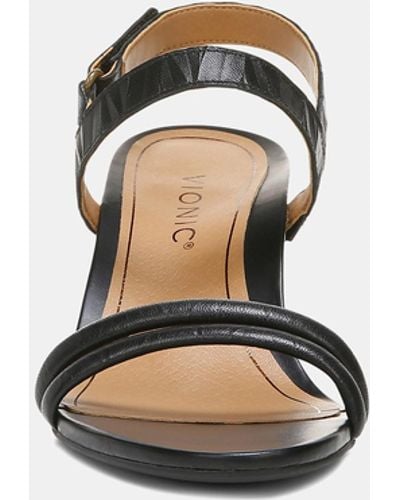 Vionic Emmy Wedge Sandal - Black