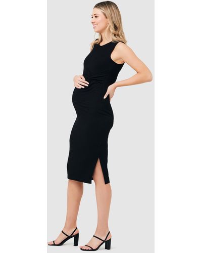 Ripe Maternity Tilly Rib Dress - Black