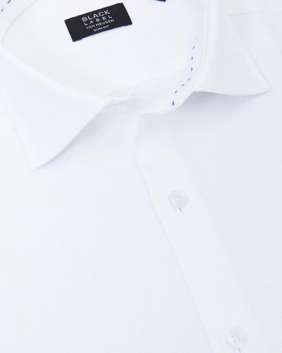 Van Heusen Plain Dobby Shirt - White