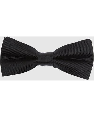 OXFORD Bow Tie Plain Silk Twill - Black