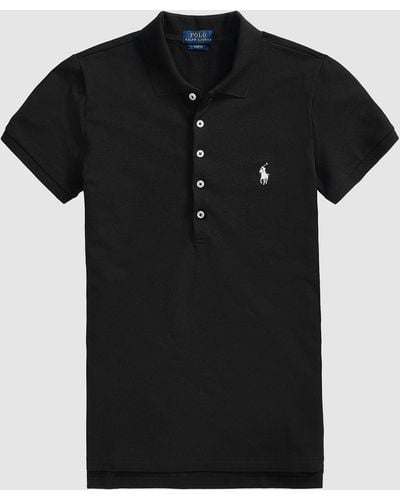 Polo Ralph Lauren Slim Fit Stretch Polo Shirt - Black