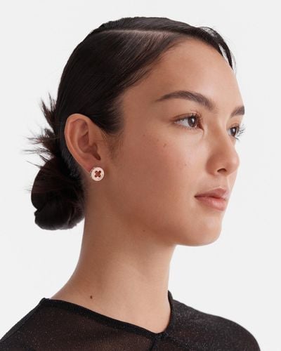 Mimco Revive Stud Earrings - White