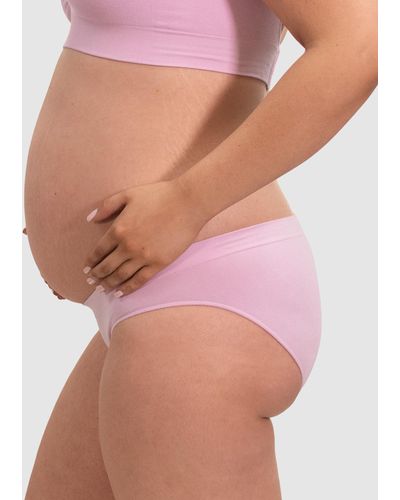 B Free Intimate Apparel Maternity Bamboo Bikini 3 Pack - Pink