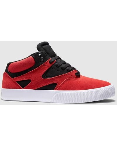 DC Shoes Kalis Vulc Mid Shoes - Red