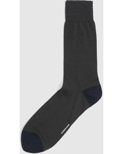 Country Road Contrast Sock - Grey