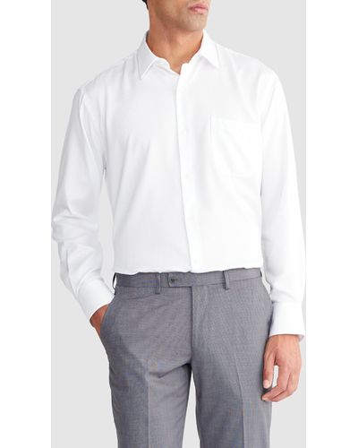 Van Heusen Dobby Textured Shirt - White