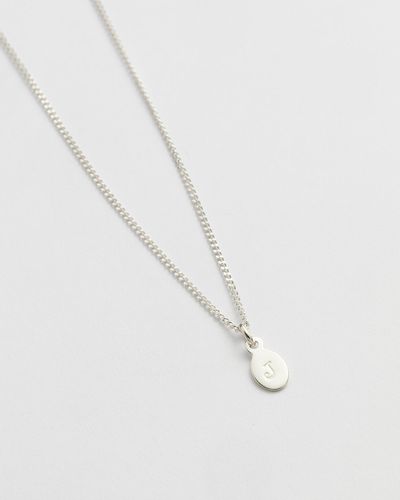 Kirstin Ash Initial J Necklace - Metallic