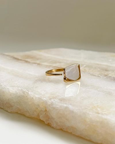 ARMS OF EVE Cleo And Mother Of Pearl Ring - Metallic