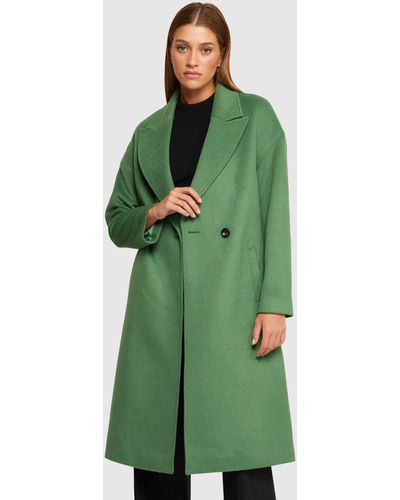 OXFORD Celia Wool Rich Coat - Green