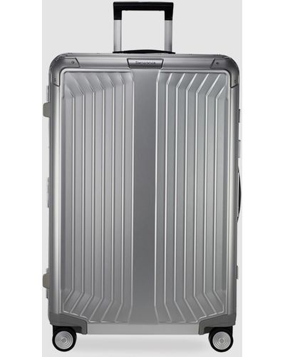 Samsonite Lite Box Alu 76cm Spinner Suitcase - Grey