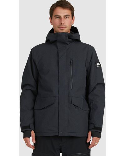 Quiksilver Mission Solid Snow Jacket For Men - Black