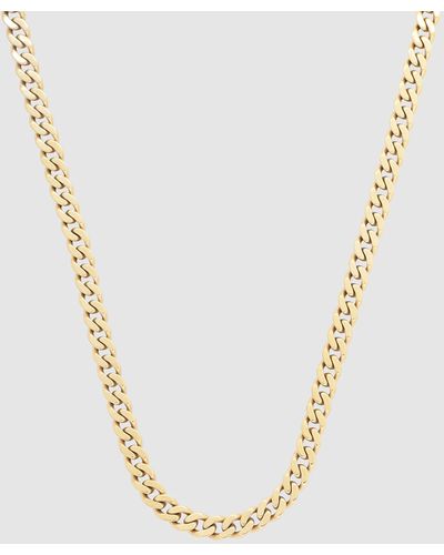 Wanderlust + Co Chunky Curb Chain Necklace - Metallic