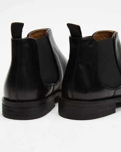 Double Oak Mills Klim Leather Gusset Boots - Black