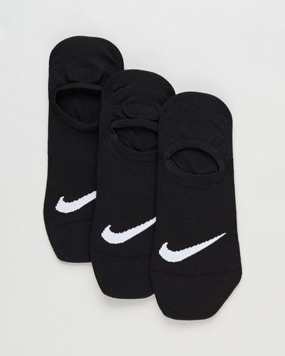 Nike Everyday Plus Lightweight Footie Socks 3 Pack - Black
